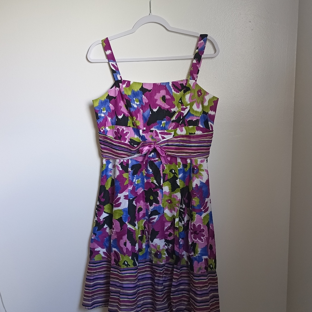 Floral Kids Dress with Bow